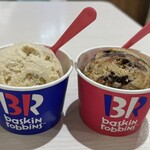 サーティワンアイスクリーム 長津田アピタ店 - 左がナッツトューユー、右がジャモカアーモンドファッジ