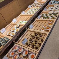 日本橋浅田 - ビュッフェ台・小皿のおかず達①