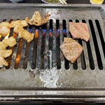 西村屋 - 焼き台アップ