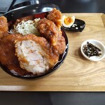 自家製麺そら - ソースかつ丼（1200円）