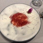 RiVi - オマール海老 ビーツ泡ソース ワサビ