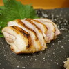 本気炭火焼鶏 豆 - 炙り地鶏のタタキ
