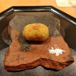 西麻布 大竹 - 揚げ物／枝豆とホタテのクリームコロッケ