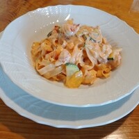 Ristorante Martello - 海老とズッキーニのトマトクリームパスタ✨