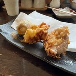 本格手打 あかみち - かしわ天と出汁漬け玉子天