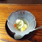 そば会席 立会川 吉田家 - 酢の物