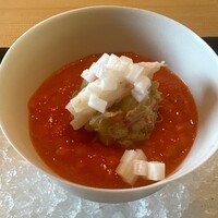 ひがしやま 司 - 毛蟹　ケンサキイカ　パプリカ　スイカ　トマト