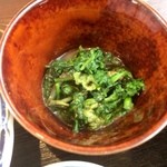 寿し幸 - ワラビとクレソンの胡麻味噌和え。