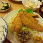 むらこし食堂 - アジフライ定食