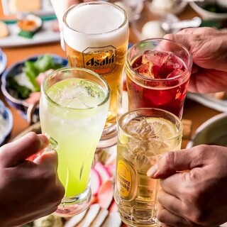 飲み放題がとにかくお得！日曜日～木曜日は破格の1,078円