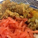 吉野家 - 吉野家 円町店の牛丼、生姜と一味はたっぷりと！（13.12）