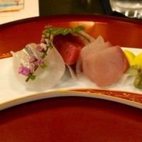 割烹 田中家 - 匠（お造り）は、カンパチ、マグロ、それに、サヨリでした。