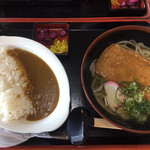 鳴門うどん - きつねうどん＋カレーライスセット