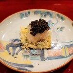 銀座 きた川 - 畳イワシ帆立