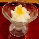 銀座 きた川 - 瀬戸内レモンシャーベット