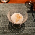 蒼 - 荒木さんのとうもろこし”ピュアホワイトスペシャル”のスープ