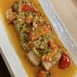 割烹 むら山 - 揚げ豚の野菜南蛮漬け