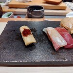 銀座のみこ寿司 - 穴子、かんぱち、赤身