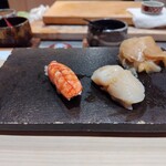 銀座のみこ寿司 - 海老、帆立