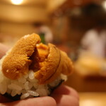 西麻布 うに成 - うに手巻き寿司