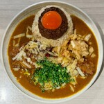 吉田カレー  - ミックス 並・豚・チーズ・新玉ねぎのアチャール