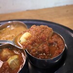 ハジカミ - ナスとモッツァレラのトマトカレー