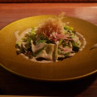 麻布十番 鉄板焼 楼漫亭 - 蟹味噌ドレッシングのサラダ