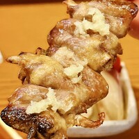 里葉亭 - ハツ　生姜が効いて肉汁ドバーっと！