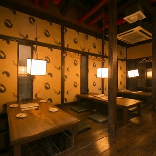 The Japanese space reminiscent of a good old folk house is attractive.