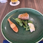 IL PLANETARIO - 「燻製香をまとわせた【桜マス】のカルパッチョ」「滝川／鴨肉のパテ・ド・カンパーニュ」「ゴルゴンゾーラと蜂蜜のムース」