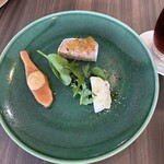 IL PLANETARIO - 「燻製香をまとわせた【桜マス】のカルパッチョ」「滝川／鴨肉のパテ・ド・カンパーニュ」「ゴルゴンゾーラと蜂蜜のムース」