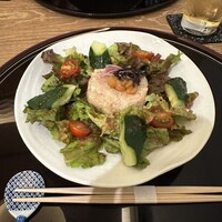 花ごよみ  東京 - 梅肉なめろう サラダ仕立て
