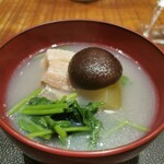 傳 - 塩豚　ハマグリ出汁