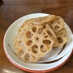 ふじや - 自家製の蓮根きんぴら（0円）