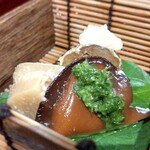 쿠라쇼우 - 筍の粕漬け、きくらげ、豆乳チーズ