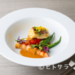 RESTAURANT DEUX VISAGES - 魚料理 オマール海老のロースト アメリケーヌソース