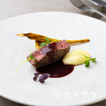 RESTAURANT DEUX VISAGES - 肉料理 牛ヒレ肉のロースト 赤ワインソース