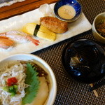 江戸政寿司 - 握りとミニ丼（￥980）