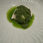 坐 - むね肉の低温調理（ねぎと生姜のソース）