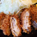 かつ政 - 豚肉とニンニク　の　ミルフィーユ◎◎