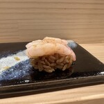 鮨 和食 にし野 - 甘海老のにぎり