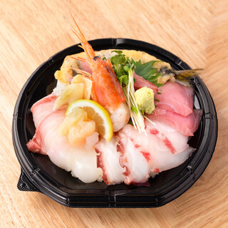 どんぶりはテイクアウトできます◎