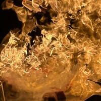 キャラバン - 肉焼いてます(^^)