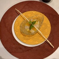 クリマ ディ トスカーナ - 1　ズッパディヴェルドゥーレ　北海道ホタテ　フランスゴールデンキャビア