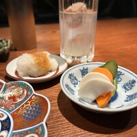 鳥さと 別邸 - 大根おろし・自家製ぬか漬け