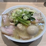 桜上水 船越 - 塩チャーシューワンタンメン＋味付玉子