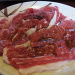 焼肉ひげ - 焼肉大盛定食の並バラ　