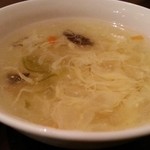 京華亭 - 京華亭チャーハンについてくるスープ