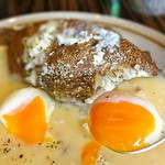 ドリカフェ - カルボナーラが更にクリーミーになります。