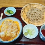 㐂道庵 - カツ丼セット 1060円